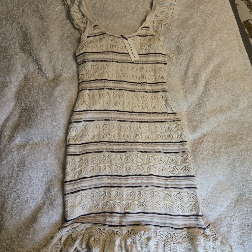 Crotchet Cream Dress